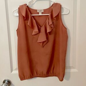 Mauve sleeveless Loft shirt